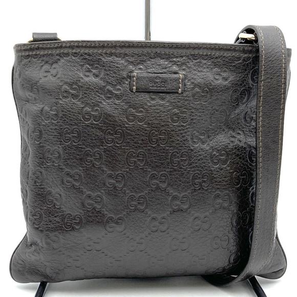 GUCCI 201538 Shoulder bag Leather Brown Women Men - Picture 1 of 10